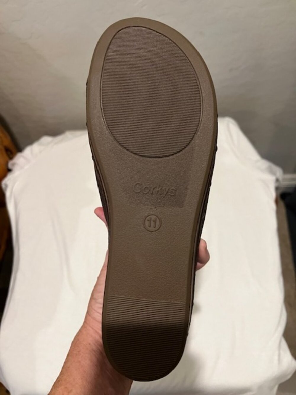 New Corkys Make Em Blush Chocolate Clog Wedges Size 11 NIB Comfort - Picture 4 of 5